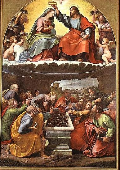 Giulio Romano Coronation of the Virgin oil painting picture